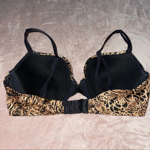 VS animal print lace very sexy lined Demi bra 36D - Picture 2 of 10